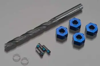 Traxxas Aluminium 12Mm Hex Adapters 6061-T6 (Blue) 1