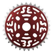 Se Bikes Alloy Chainring: 33T (Red) 1