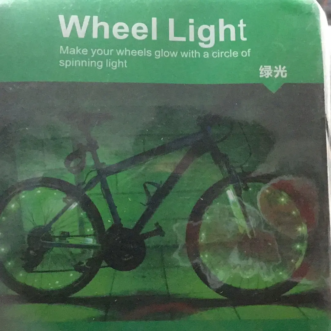 Economy Led Bike Wheel Lights (Green) 1
