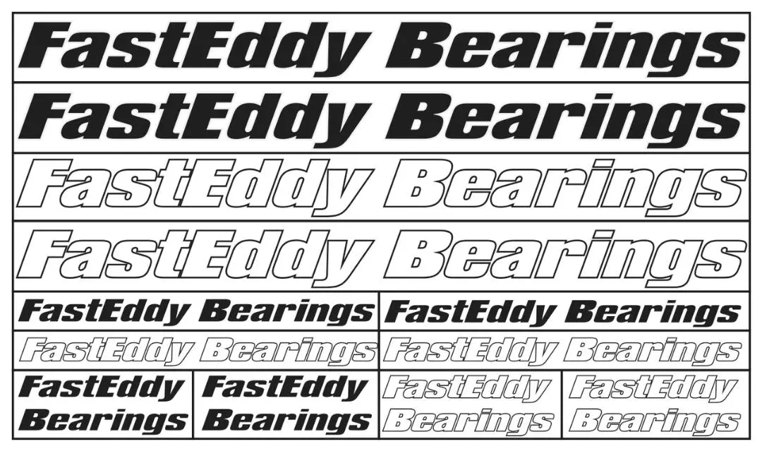 Fast Eddy Sticker Sheet 1