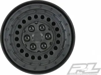 Pro-Line Carbine 1.9” Black Plastic Internal Bead-Loc Dually Wheels 1