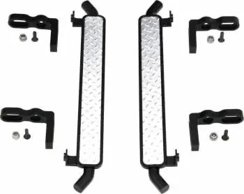 Hot Racing Aluminium Diamond Rock Rail Side Step: Trx-4 1