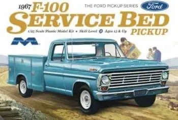 Moebius 1/25 1967 Ford F100 W/Service Bed Model Kit 1