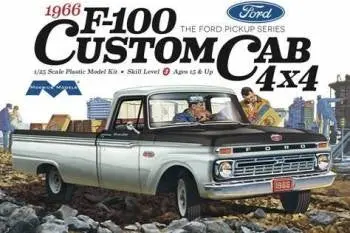 Moebius 1966 Ford F-100 Custom Cab 4X4 1/25 Model Kit 1