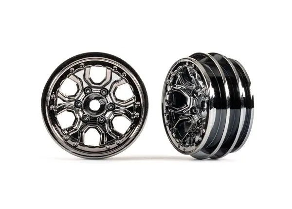 Traxxas Bronco 1.0” Wheels: Trx4-M (Black Chrome) 1
