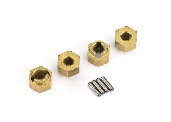 Traxxas Brass 7Mm Wheel Hubs W/Pins: Trx-4M 1
