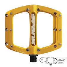 Spank Spoon 100 Alloy Flat Pedals: Gold 1