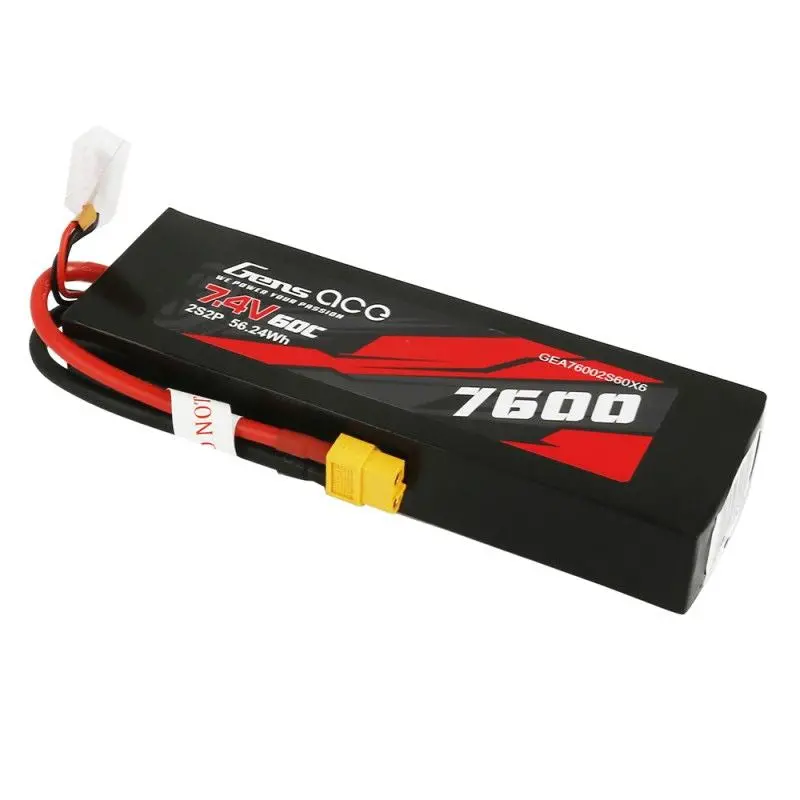 Gens Ace 7600Mah 2S2p 60C 7.4V Lipo 1