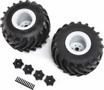 Losi Mounted Monster Truck Tires L/R Lmt 1