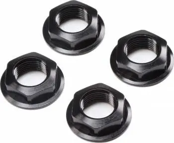 Losi 17Mm Flanged Wheel Nuts: Super Rock Rey (Black) 1