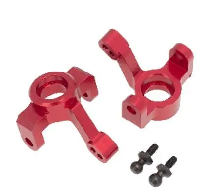 Hobby Details Aluminum Front Steering Knuckle: 1/18 Teton (Red) 1