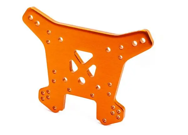 Traxxas Aluminium Rear Shock Tower 6061-T6: Sledge (Orange) 1