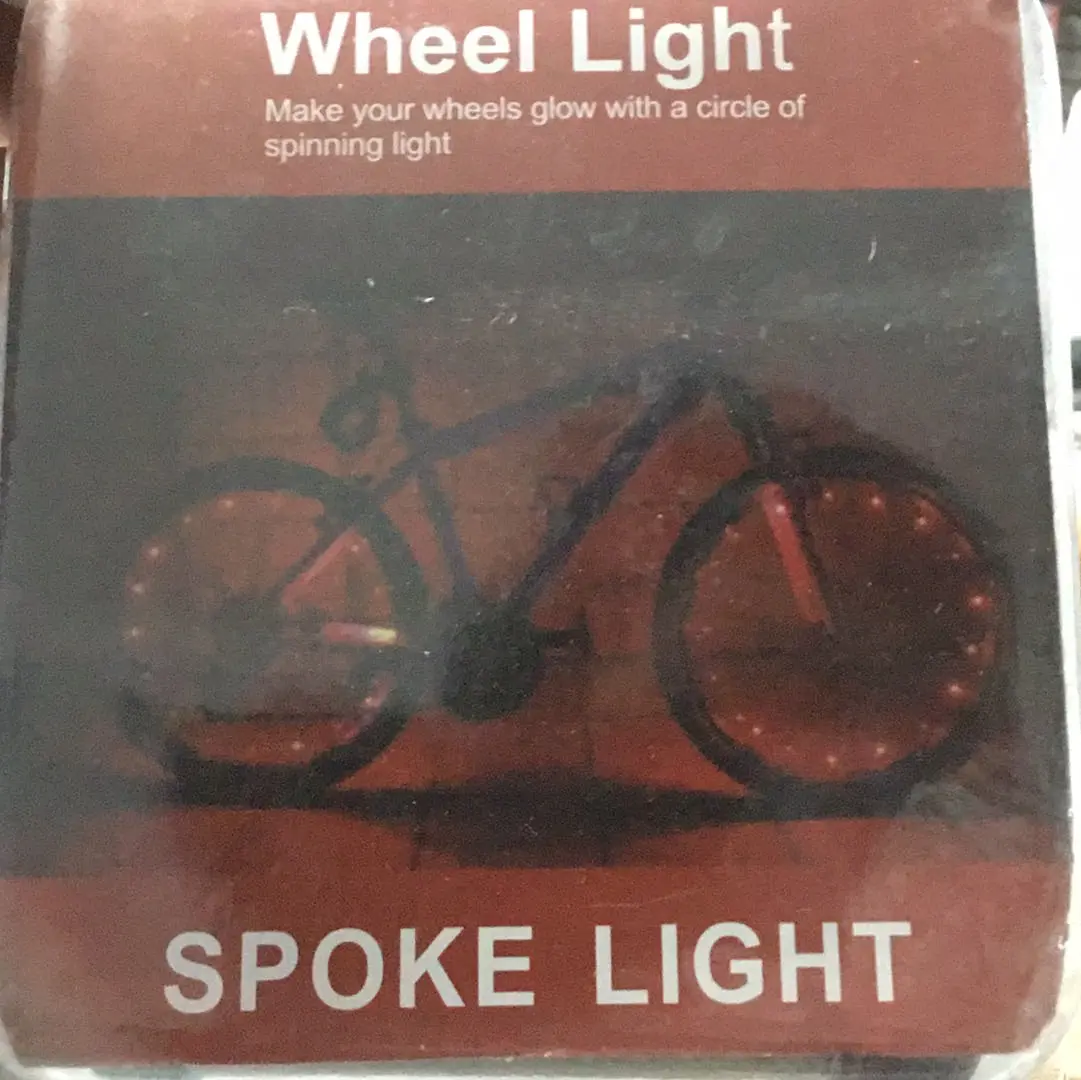 Economy Led Bike Wheel Lights (Red) 1
