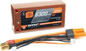 Spektrum 2S 7.6Hv 6300Mah 100C Lipo Battery 1