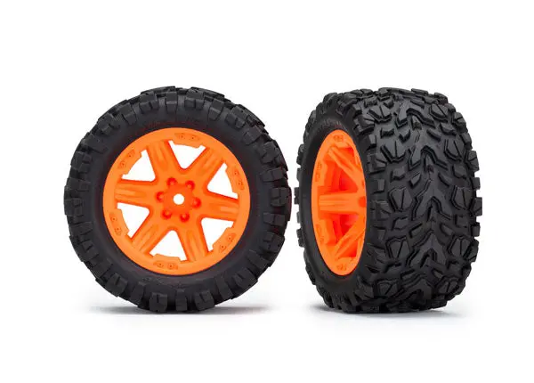 Traxxas 2.8” Talon Tires Rxt Assembled (Orange) 1