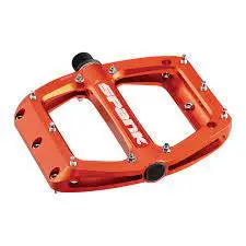 Spank Spoon 100 Alloy Flat Pedals: Orange 1