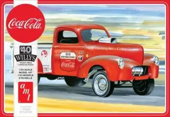 Amt 1/25 1940 Willys Pickup Truck Coca-Cola Model Kit 1