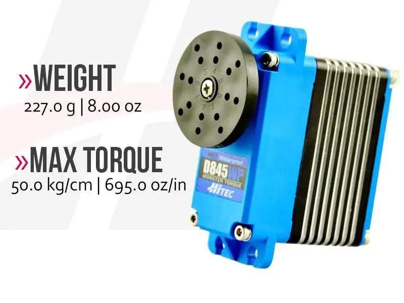 Hitec D845wp Monster Torque 1/5 Metal Gear Servo 1
