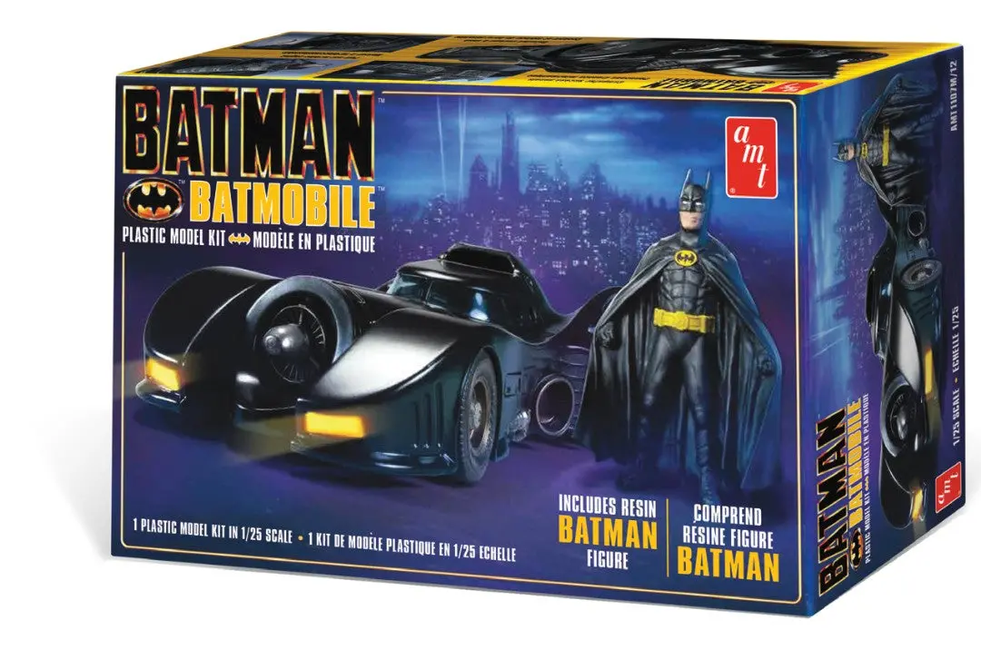 Amt Batman 1989 Batmobile W/Resin Figure 1/25 Model Kit 1