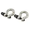 Hot Racing 1/10 Scale Aluminium Tow Shackles: Chrome (2) 1