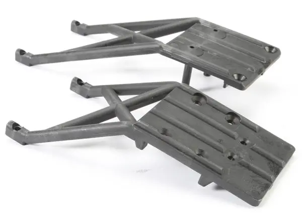 Traxxas Front And Rear Skidplates (Black) 2Wd 1