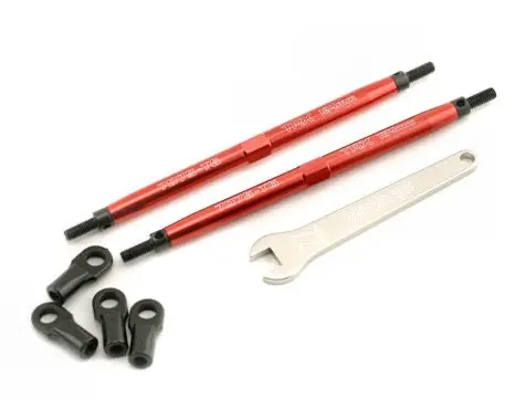 Traxxas Rear Aluminium Toe Links 7075-T6: Red (E/T-Maxx) 1