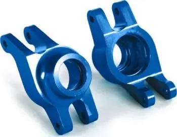 Traxxas Aluminium Rear Stub Axle Carriers 6061-T6: Maxx (Blue) 1