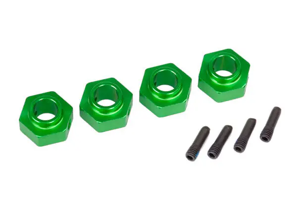 Traxxas 12Mm Aluminum Wheel Hubs 6061-T6: Trx-4 (Green) 1