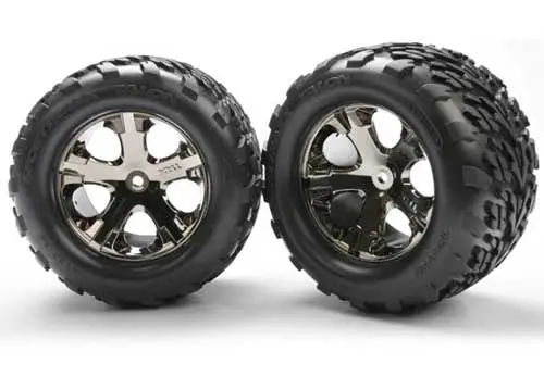 Traxxas 2.8” Talon Tire With All Star Black Chrome Wheels 1