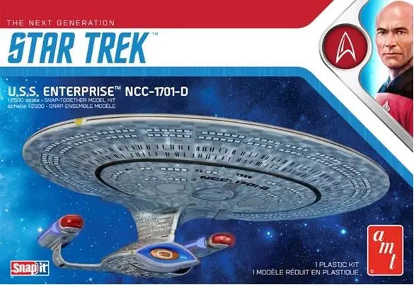 Amt Star Trek U.S.S. Enterprise D 1/2500 Model Snap Kit 1