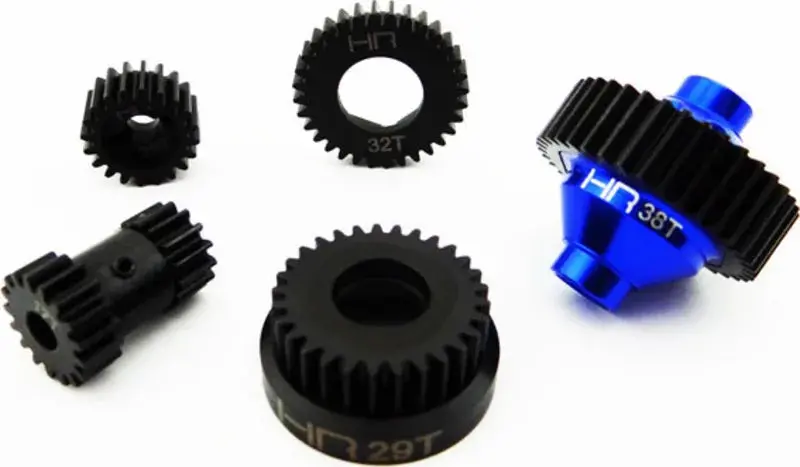 Hot Racing Hardened Steel Two-Speed Gear Set: Jato 1