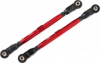 Traxxas Anodized Toe Links 6061-T6 Aluminum: Widemaxx (Red) 1