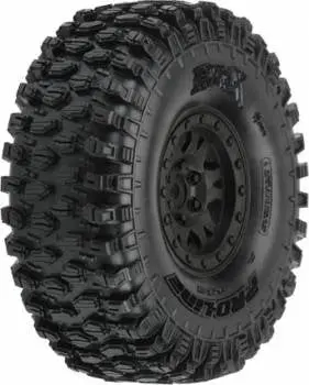 Pro-Line  Hyrax 1.9” Rock Terrain Tire Mtd. Impulse Black Bead-Loc Wheels: G8 1