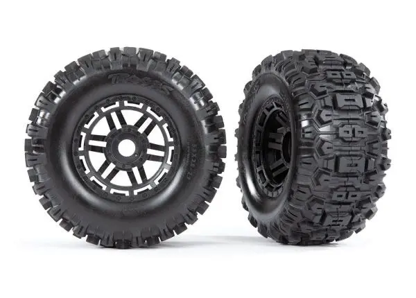 Traxxas Sledgehammer 2.8” Tires And Wheels W/ 17Mm Hex: Maxx 1