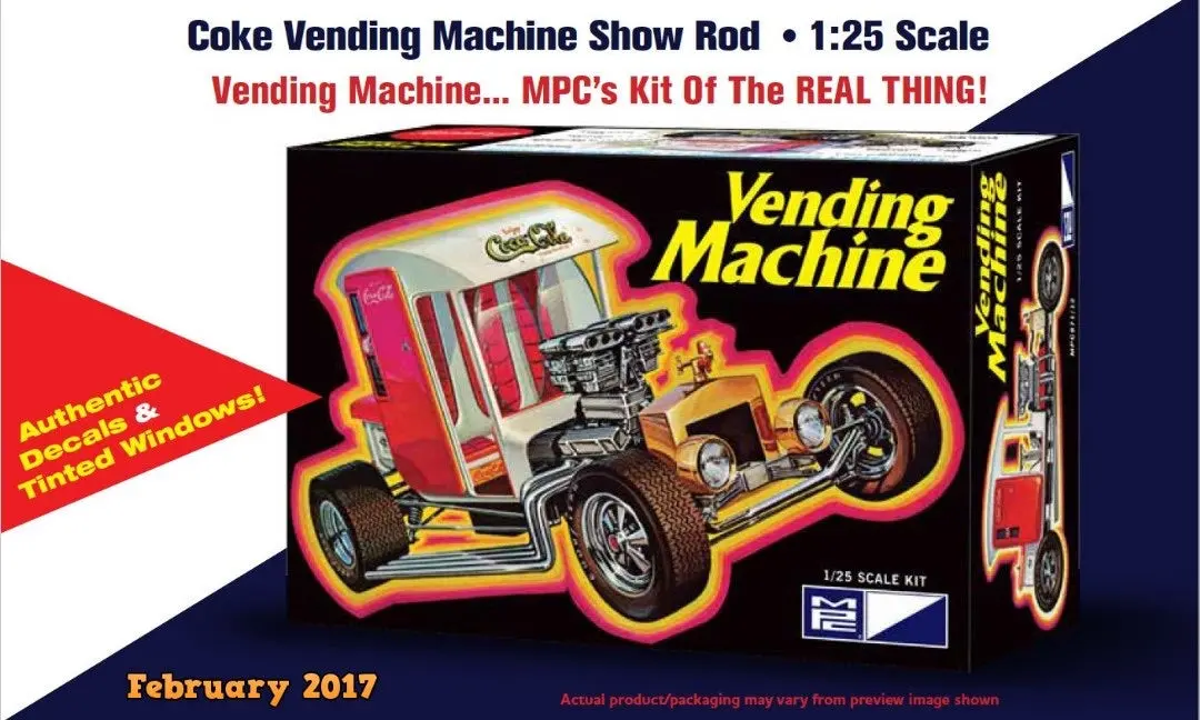 Mpc Coca Cola Vending Machine Show Rod 1/25 Model Kit 1