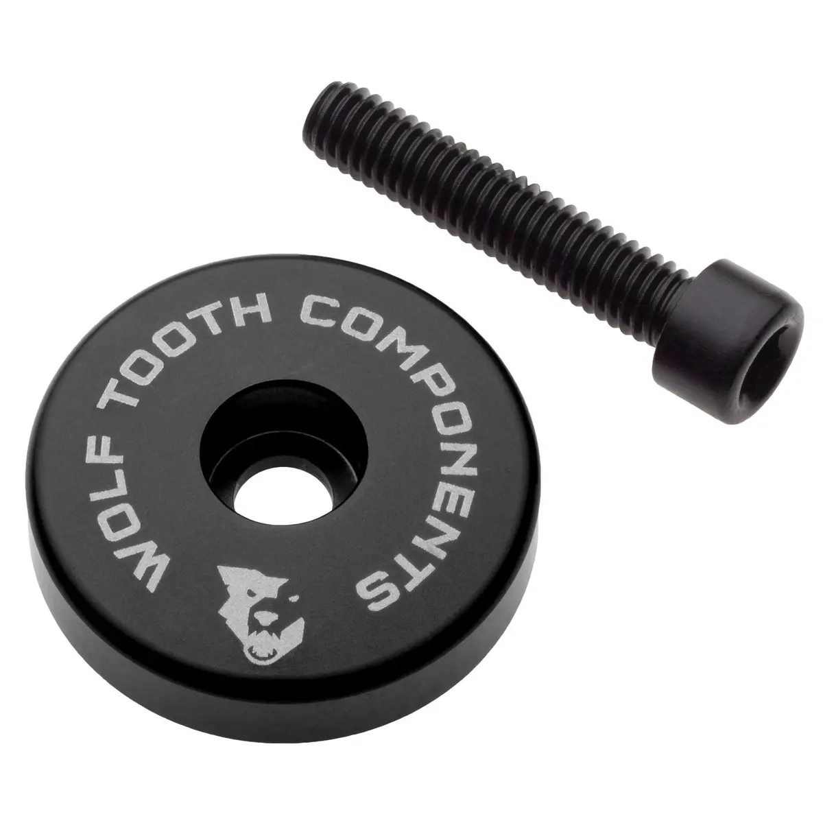 Wolf Tooth Top Cap Integrated Spacer 1-1/8” Black 1
