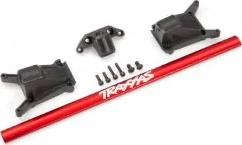 Traxxas Chasis Brace Kit Rustler 4X4/Slash 4X4 Lcg (Red) 1