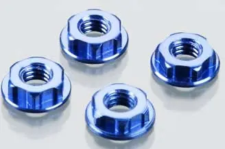 Jconcepts Low Profile Serrated Nut: 4Mm (Blue) 1