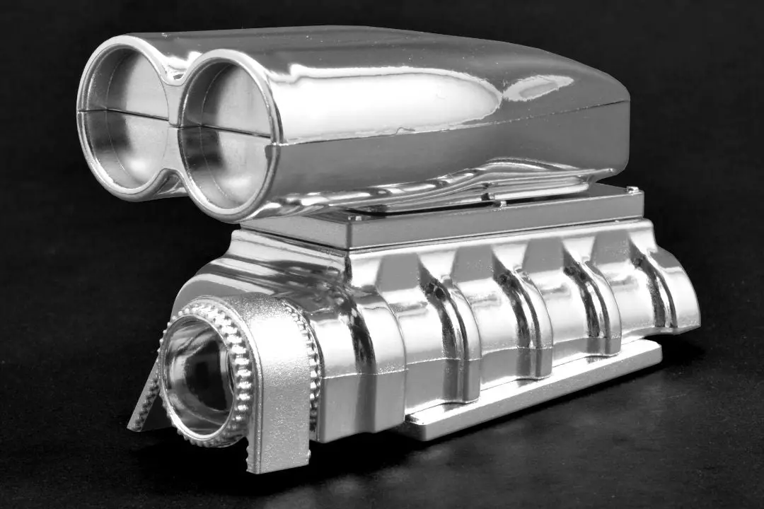 Rpm Shotgun Style Mock Intake And Blower Set (Chrome) 1