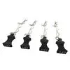 Hot Racing 1/10 Aluminum Ez Pull Body Clips: Black (4) 1