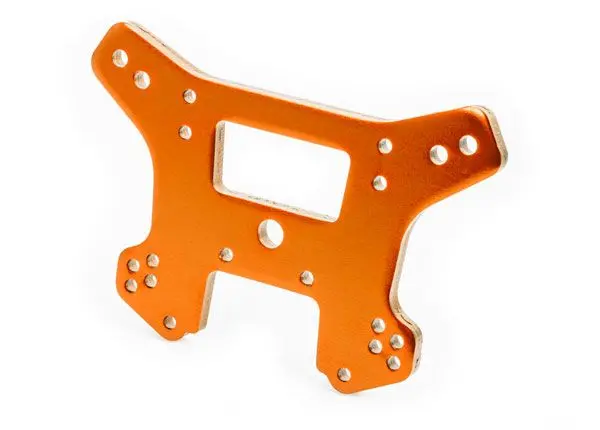 Traxxas Front Shock Tower 6061-T6 Aluminum: Sledge (Orange) 1