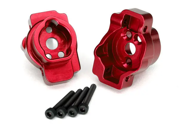 Traxxas Rear Portal Drive Mount 6061-T6 Aluminum (Red) 1