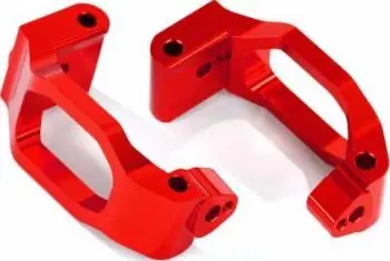 Traxxas Aluminium Caster Blocks 6061-T6: Maxx (Red) 1