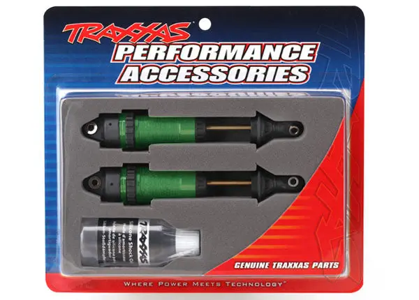 Traxxas Gtr Aluminium Anodized Shocks: Xx-Long (Green) 1