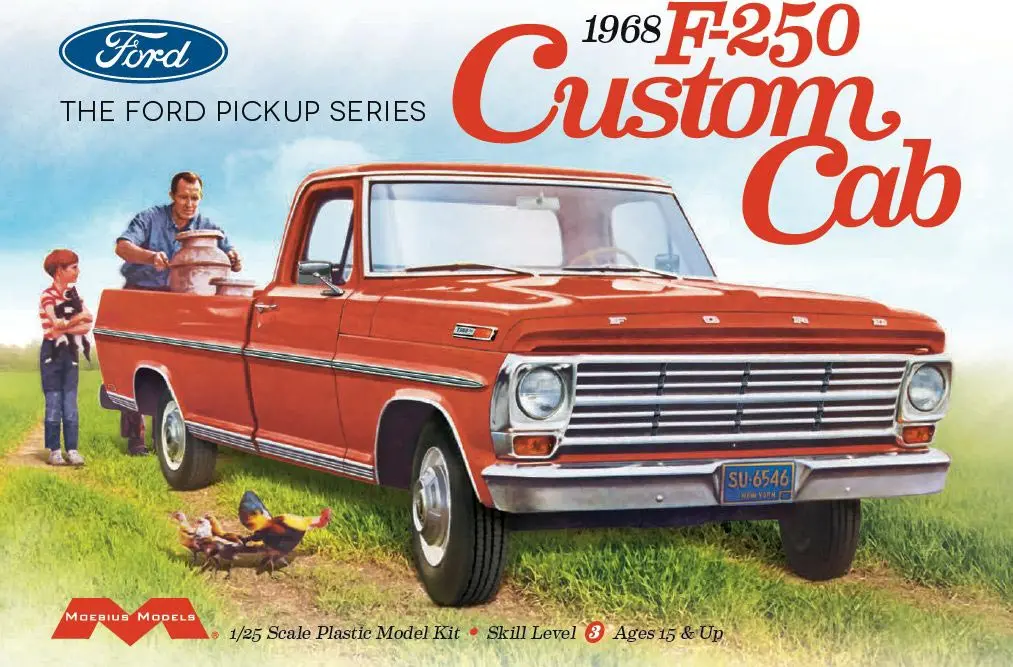 Moebius 1/25 1968 Ford F-250 Custom Cab 1