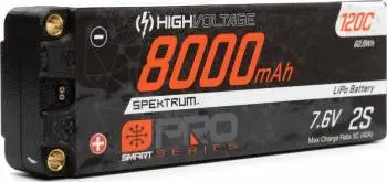 Spektrum Pro Series 8000Mah 2S 7.6V Hv 120C Lipo 1