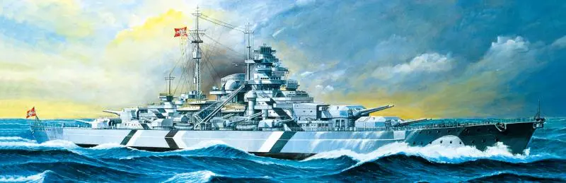 Academy German 1/350 Bismarck Battleship Model 1
