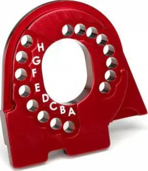 Traxxas Aluminium Motor Mount Plate 6061-T6: Trx-4 (Red) 1