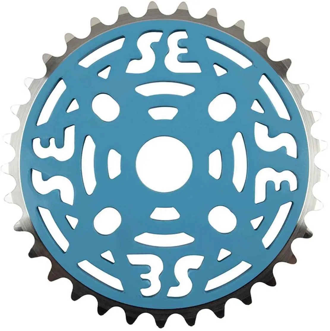 Se Bikes 1/8 Chainring: 33T (Light Blue/Silver) 1