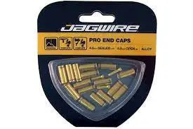 Jagwire Pro End Caps 4Mm Sealed 5Mm Open (Gold) 1